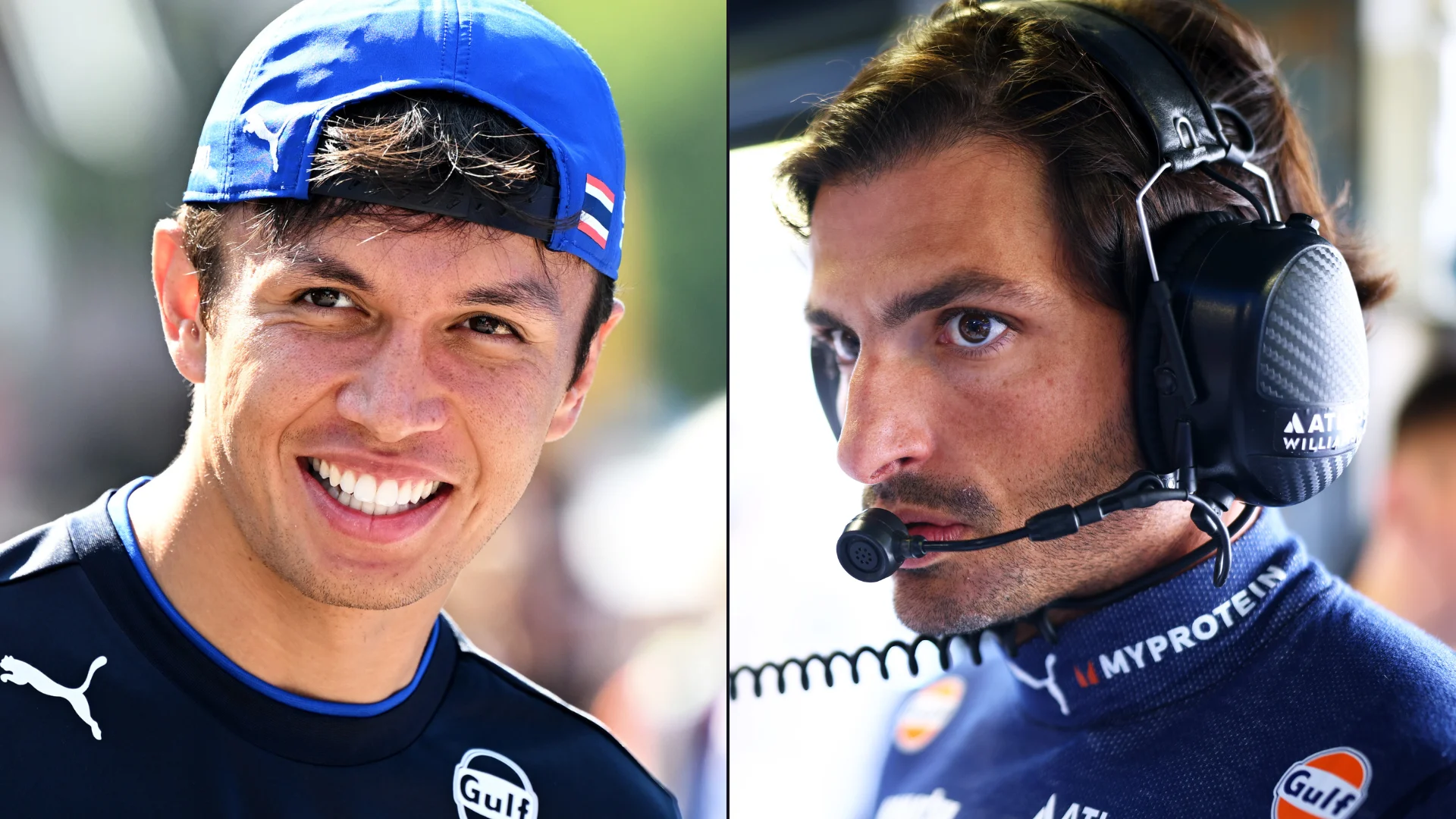 MONZA, ITALY - SEPTEMBER 05: Carlos Sainz of Spain and Williams looks on in the garage during
